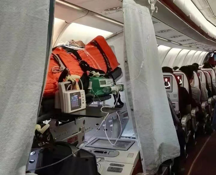 刚察县跨国医疗包机、航空担架